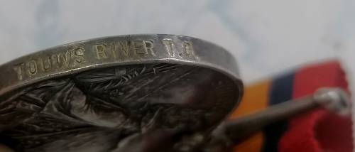 Boer War - Queen`s South Africa Medal - Touws River T.G.