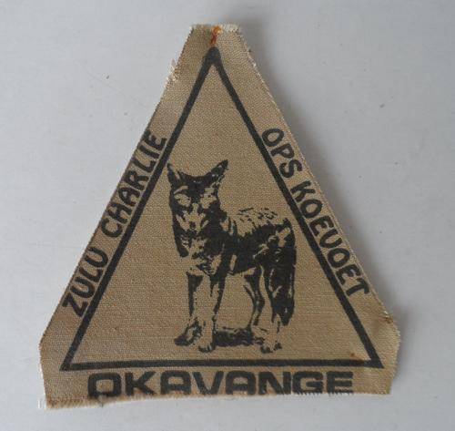 Koevoet SWA Okavange Zulu-Charlie Ops Arm Patch