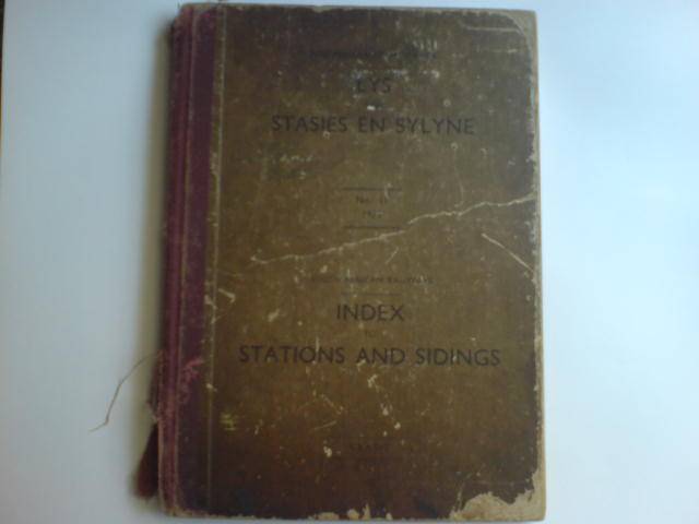 SAR INDEX TO STATIONS AND SIDINGS