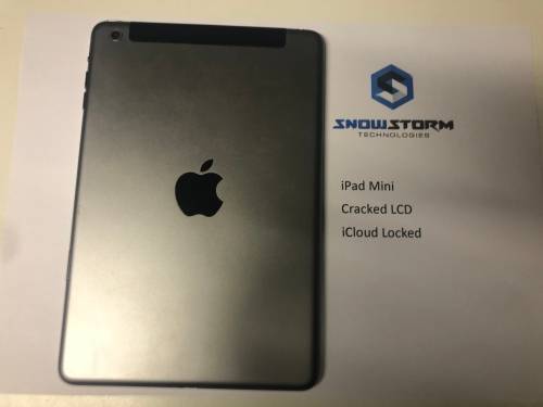 iPad Mini *Cracked LCD* iCloud Locked* Parts or Repair