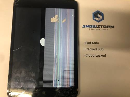 iPad Mini *Cracked LCD* iCloud Locked* Parts or Repair