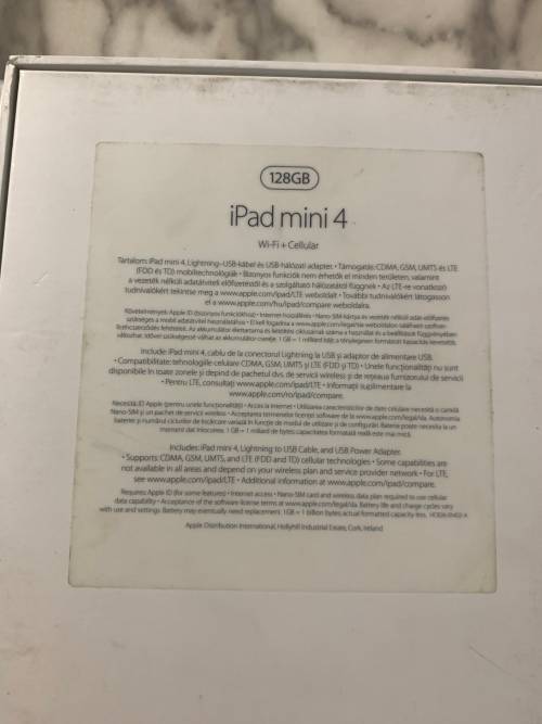 iPad Mini 4 *iCloud locked* Parts or repair