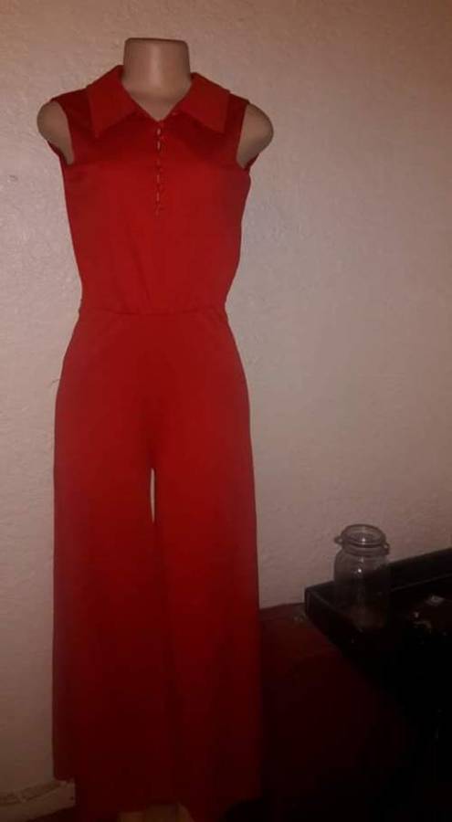 Vintage Red Jumpsuit