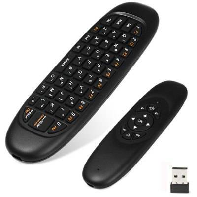C120 2.4GHz Wireless QWERTY Keyboard + Air Mouse + Remote Control (Ideal for your TV Box)