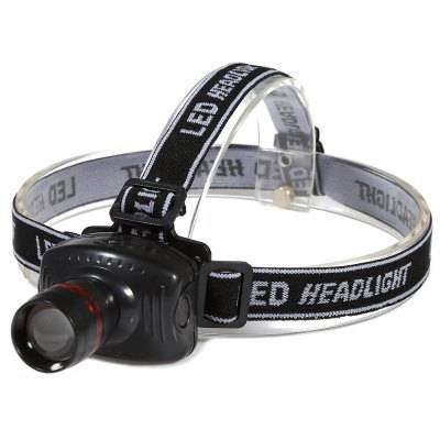 3W 200LM LED Headlamp - BLACK