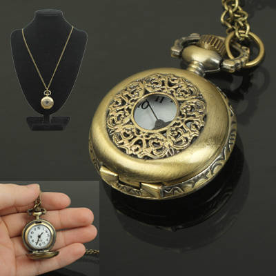 Unique Quartz Pocket Watch with Hanging Neck Chain