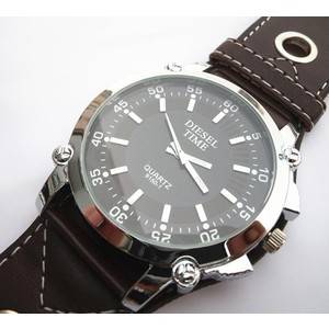 Mens Analog Quartz Wrist Watch - Brown