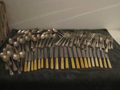 Assorted Bone Handled & Silver Plated Cutlery