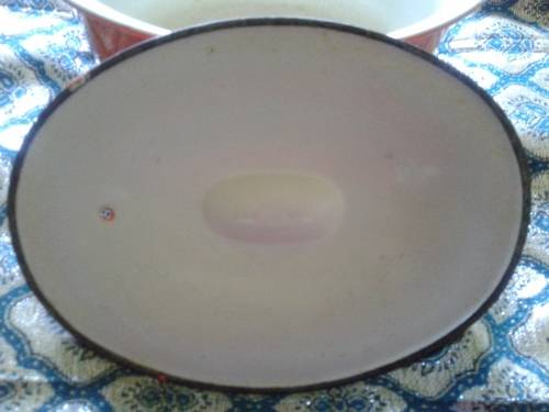 Le Creuset Casserole Dishes 22  (3.3 litres) bid for the pair