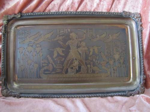 Egyptian Brass Hanging Tray