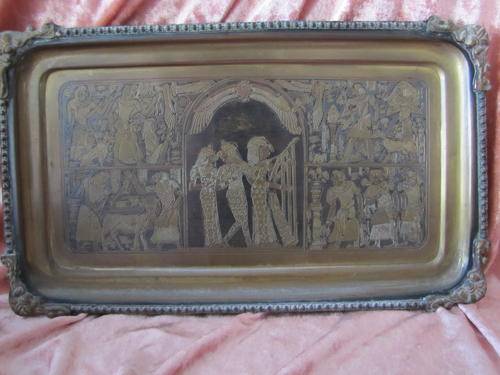 Egyptian Brass Hanging Tray