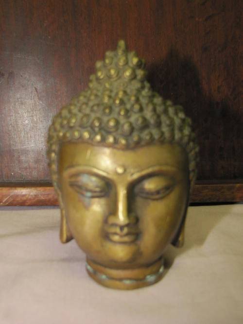 Lovely Brass Buddha Head