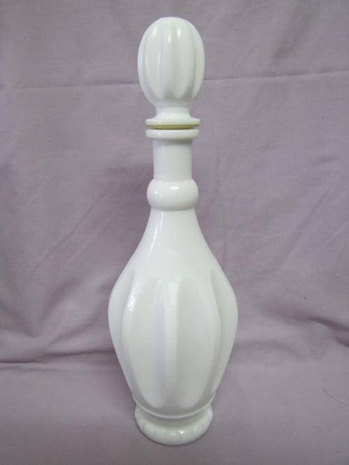 Vintage Milk Glass Italian Decanter