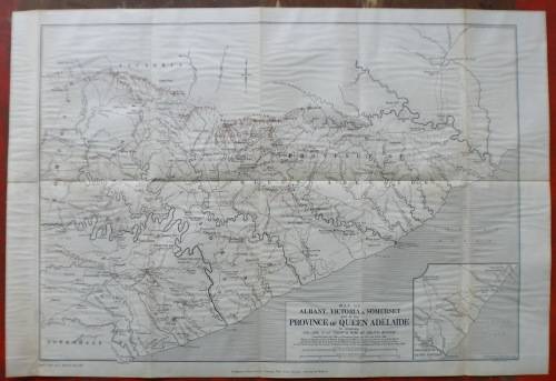 Map of Albany, Victoria & Somerset and of the Province of Queen Adelaide - South Africa 1851