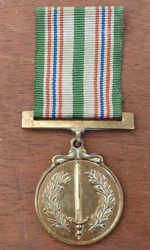 SA RAILWAYS POLICE MEDAL FOR COMBATING TERRORISM  -- Full Size Medal -- Unnamed  -- SAR/SAS --