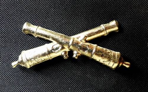 TRANSVAAL STAATS ARTILLERIE Brass Badge -Worn on Busby of Horse Battery - ZAR - Replica