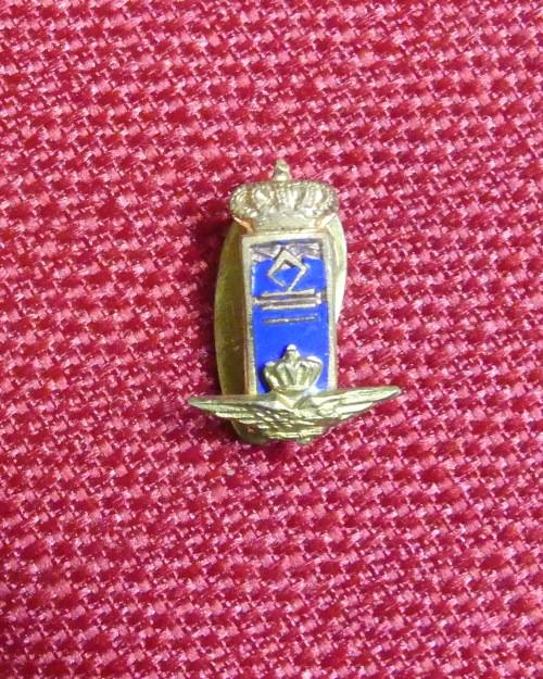 Italian Air Force WWII Service and Rank Lapel Pin -