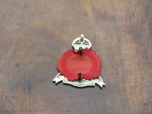 *Rare* South African Constabulary Slouch Badge 1902-1908 (White Metal) with lugs
