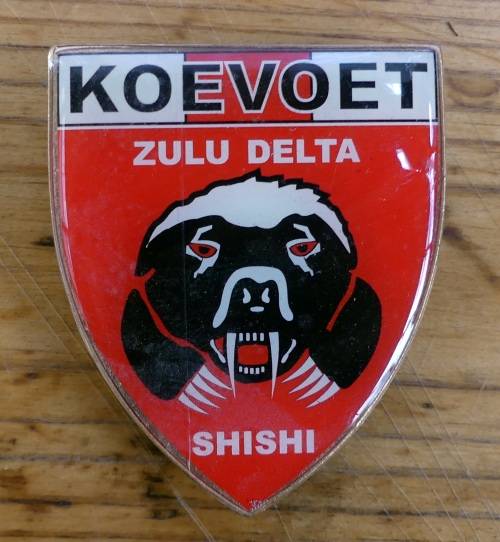 KOEVOET -- SHISHI Zulu Delta Shoulder Flash -- Metal with all 3 Pins