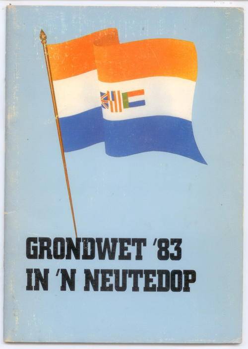 Constitution '83 in a Nutshell / Grondwet '83 in 'n Neutedop,  --- Afr en Eng