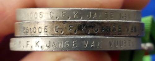 SA WWII medal Group - Defence , War 1939-1945 & Africa Service Medal - CFK Janse van Vuuren 261005