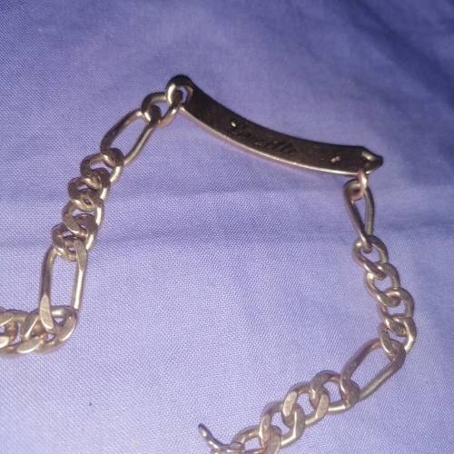 Wow men's 9 carat gold bracelet