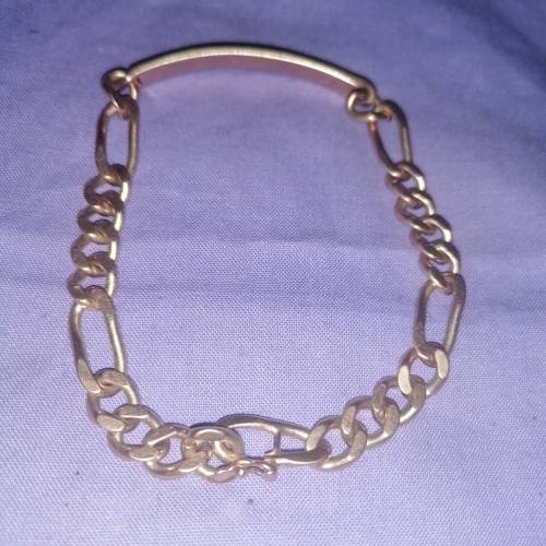 Wow men's 9 carat gold bracelet