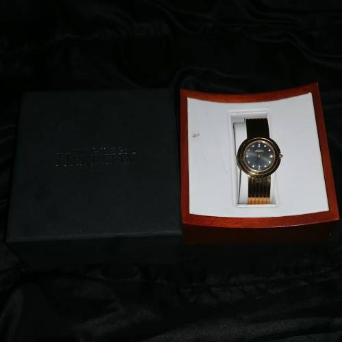 Black face Michel Herbalin ladies watch