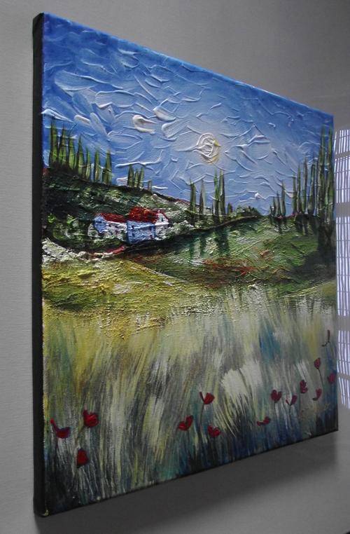 side view of painting