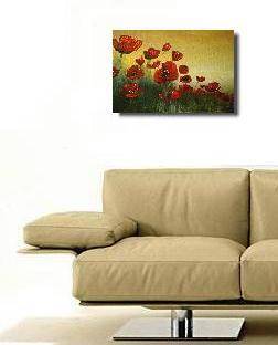 an example of how the painting would look on the wall...