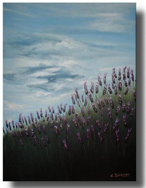 Cherie Dirksen Original - 'LAVENDERS TOUCH THE SKY' - 305mm x 405mm