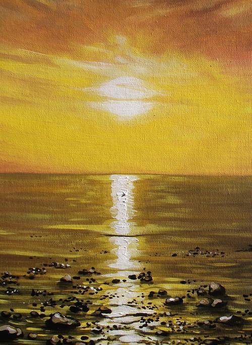 close up of painting