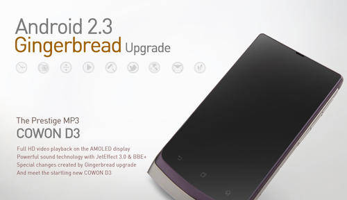 Cowon Plenue D3 Android AMOLED