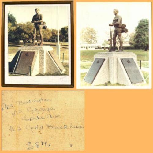 Two Original Photos of the Rhodesian "Unknown Soldier".