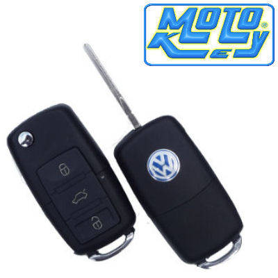 VW 3 Button Flip Key Casing