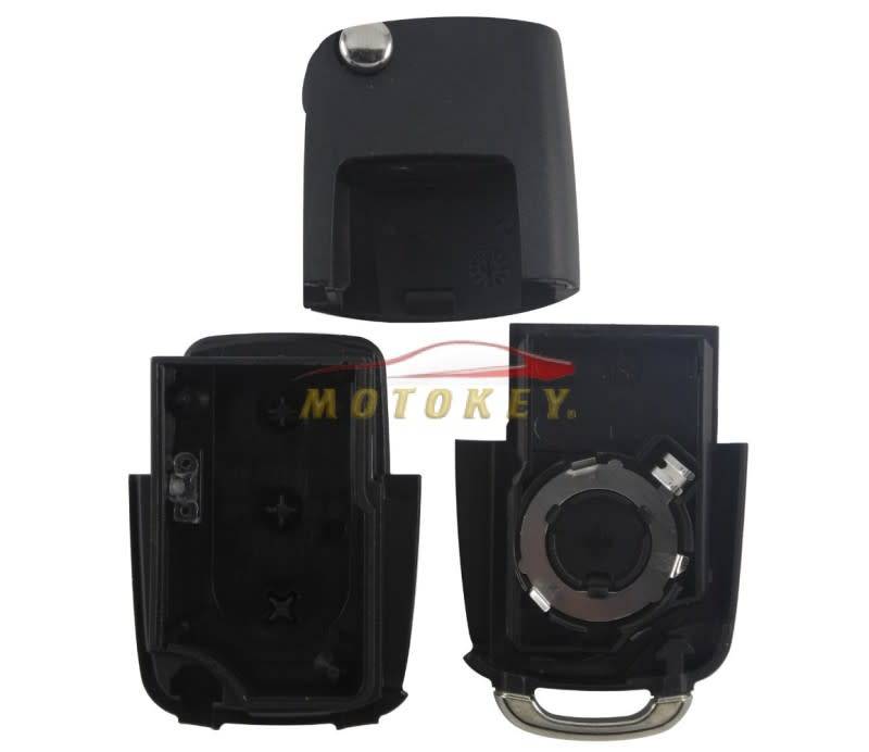 VW Golf 5 / Polo Vivo / Kombi 3 Button Flip Key Case - MK5
