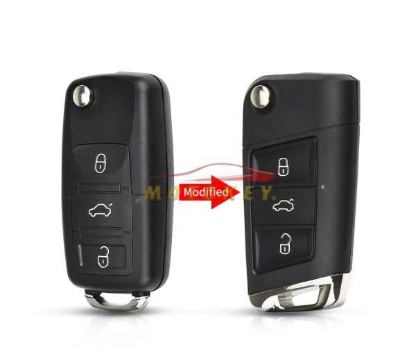 VW MK5 To MK7 Flip Key Conversion - Polo - Golf - Caddy - Jetta - Kombi