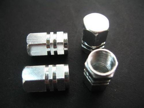 Tyre sports Valves - Silver, Red and Blue