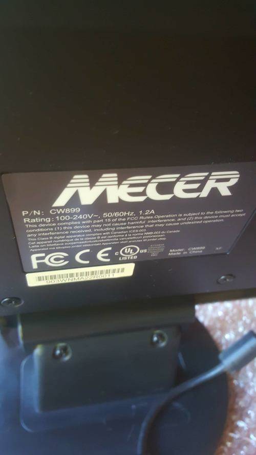 Mecer 19¿ Wide Screen LCD Black Monitor
