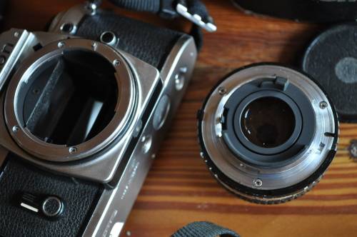 Vintage Nikon FG 35mm Film Camera With Lens