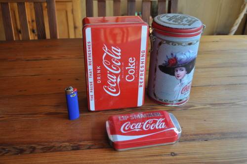 Empty Coca Cola Tins
