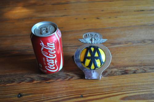 Vintage AA RSA Car Badge