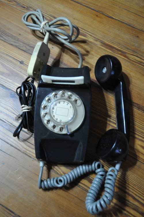 1980s Black Dial Phone