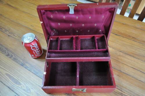 Vintage Red Jewelry Box
