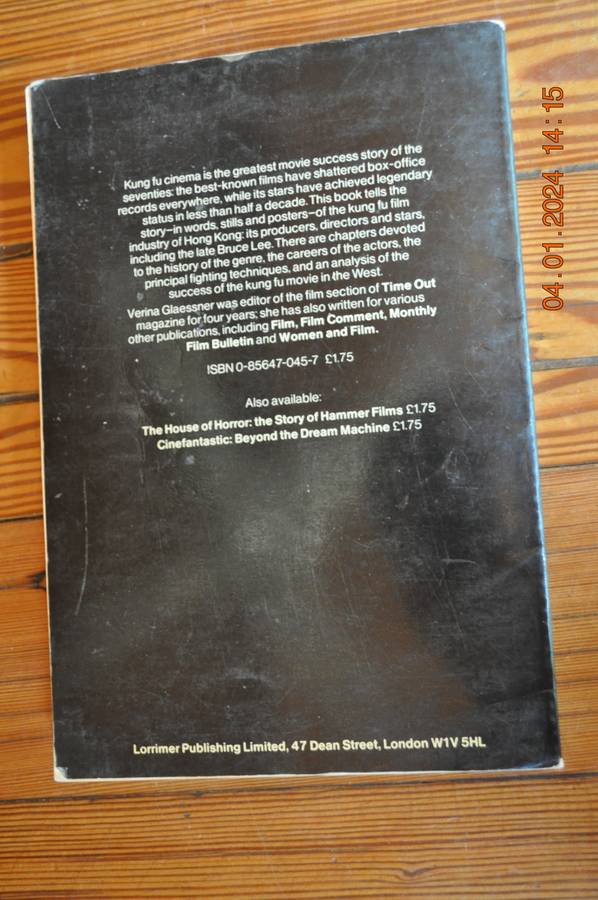 Kung Fu  Cinema Of Vengeance Book