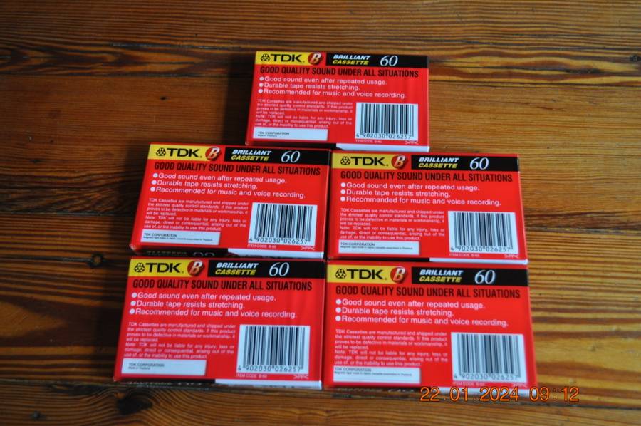 TDK Old School Cassettes Tapes New Sealed