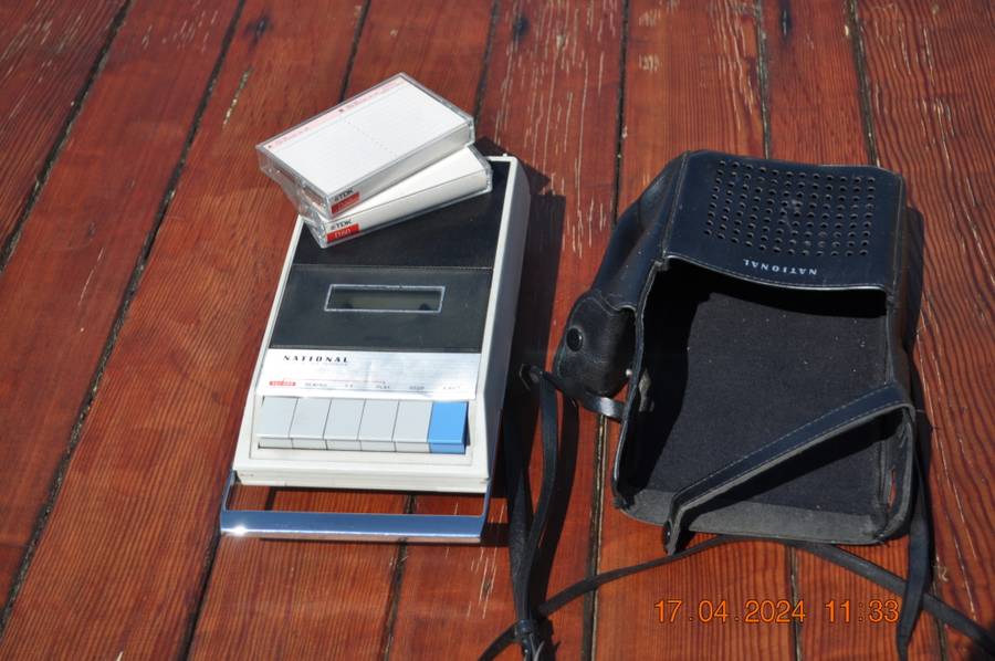 Vintage National cassette recorder player