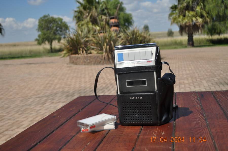 Vintage National cassette recorder player