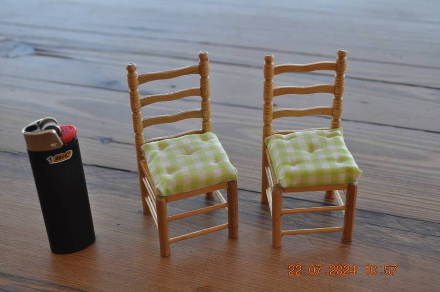 Dolls House Two Kitchen Chairs