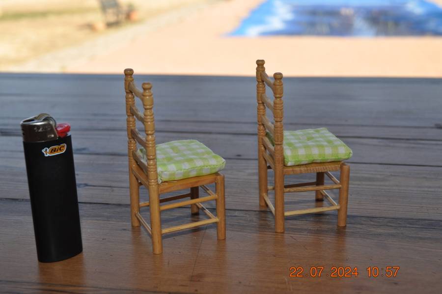 Dolls House Two Kitchen Chairs